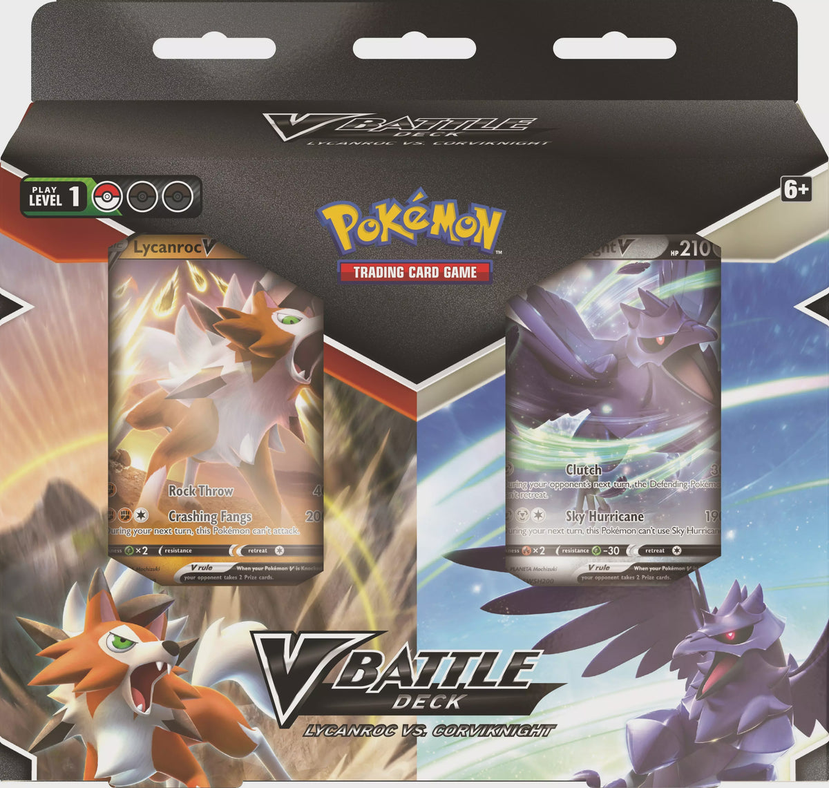 Pokemon V Battle Deck Lycanroc V and Corviknight V Double Deck