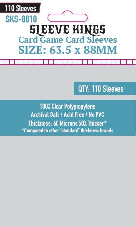 Sleeve Kings 8810 Standard (TCG) 63.5mm x 88mm (110)