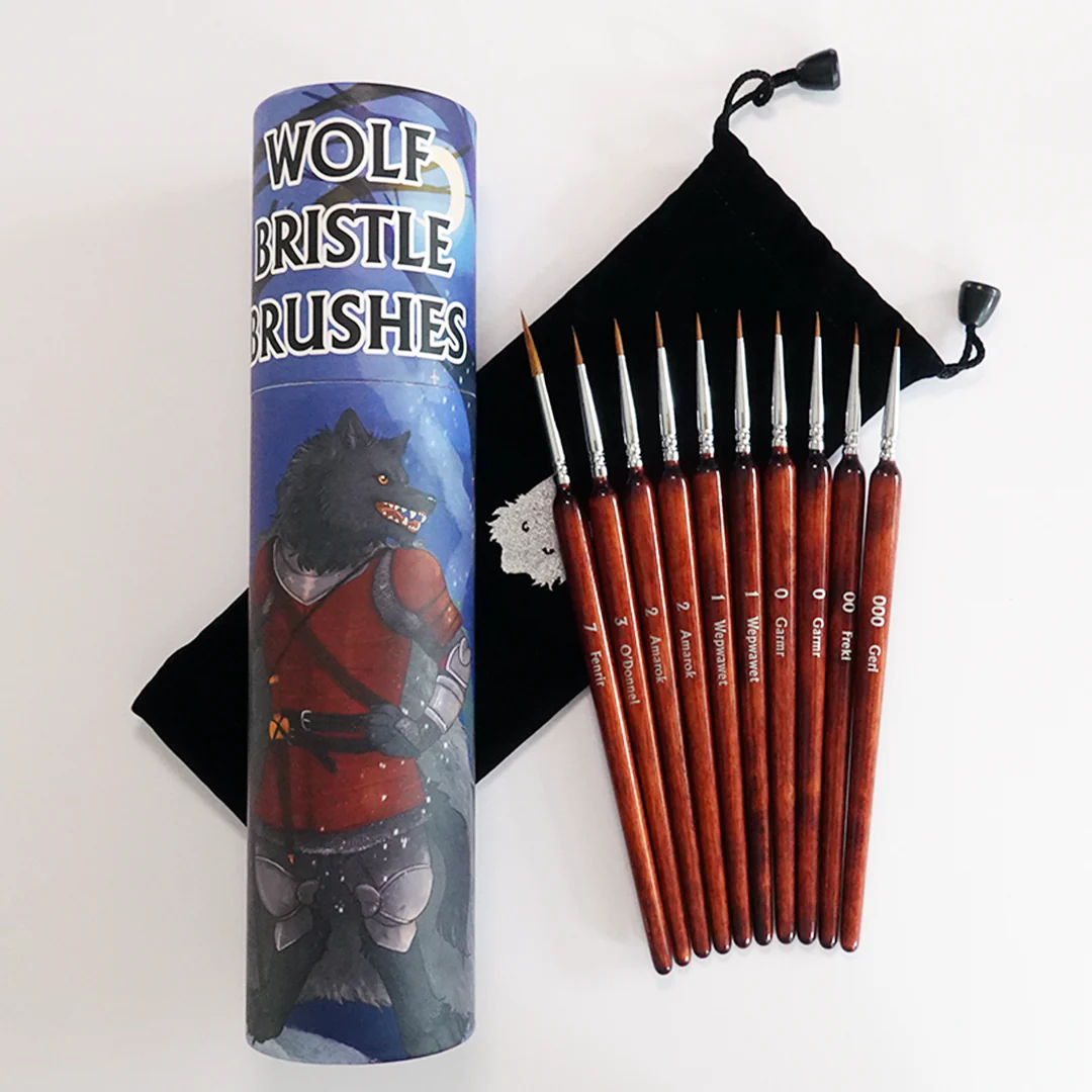 Chronicle Cards Brush Set Wolf Bristle