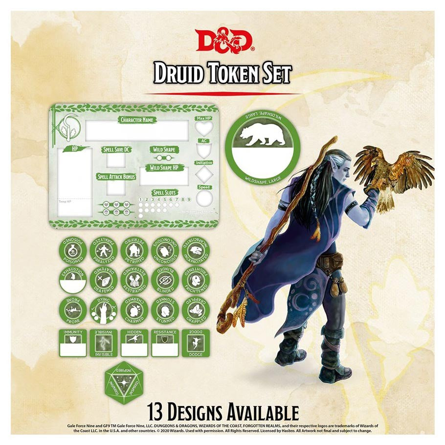 Dungeons and Dragons 5th Edition Token Set Druid