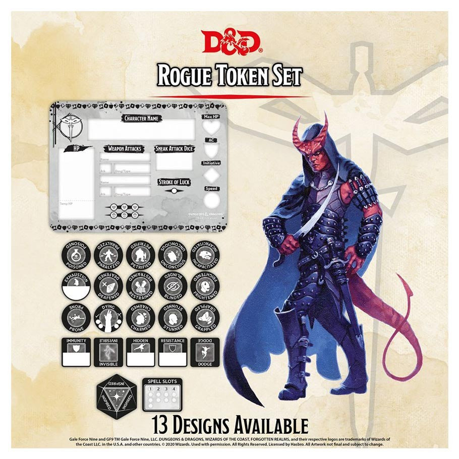 Dungeons and Dragons 5th Edition Token Set Rogue