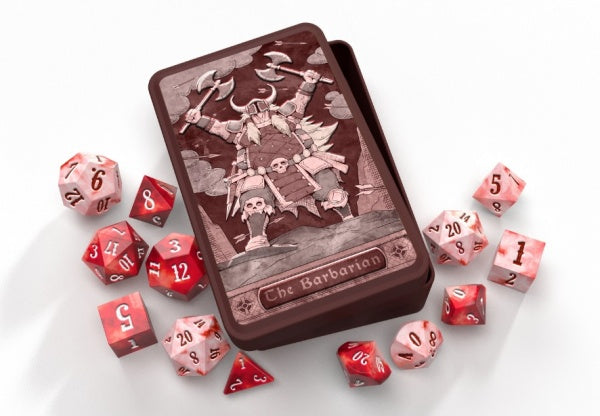 B&G Class Dice Set The Barbarian