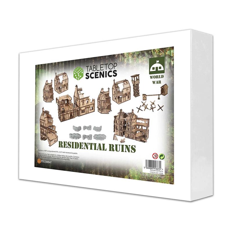 TT Combat Tabletop Scenics Residential Ruins Bundle